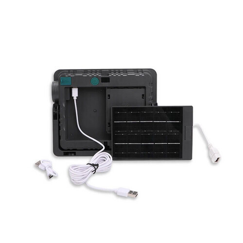 مصباح غامر بالطاقة الشمسية Led بقوة 100 وات قابل للشحن