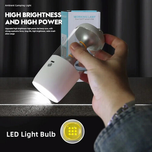 مصباح تخييم يدوي