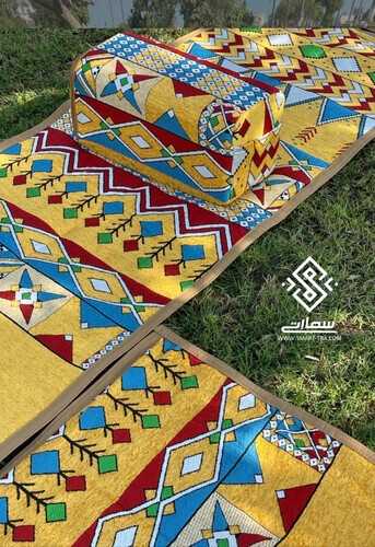 اطقم مدات مع شنطة - عسيري أصفر