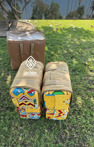 اطقم مدات مع شنطة - عسيري أصفر