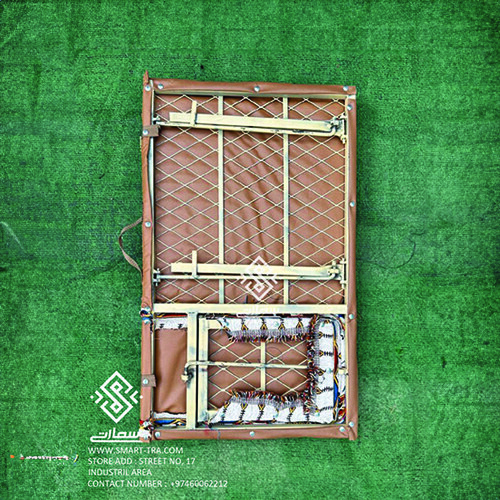 كرسي شعبي مفرد مع تكايه - نجمه ديالا أبيض