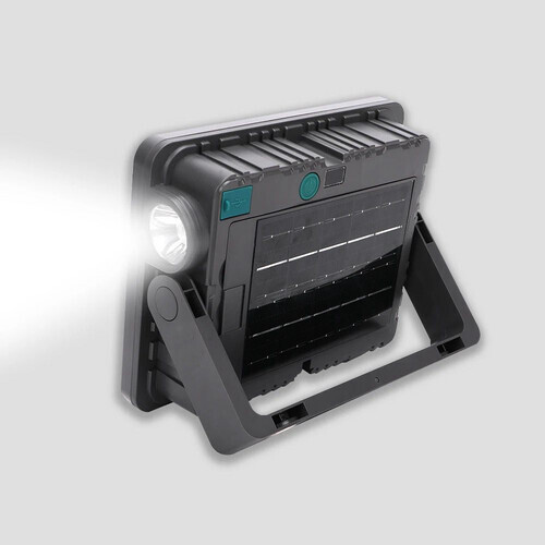 مصباح غامر بالطاقة الشمسية Led بقوة 100 وات قابل للشحن