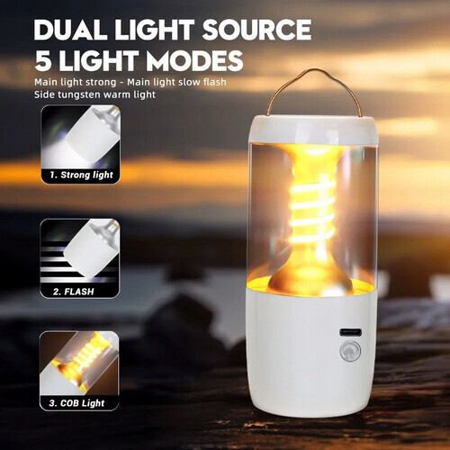 مصباح تخييم يدوي