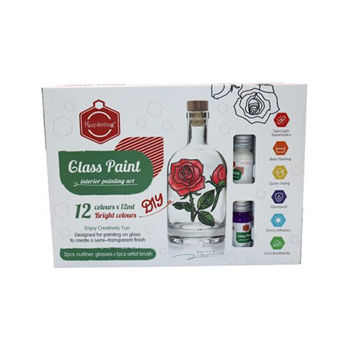 طقم ألوان زجاج