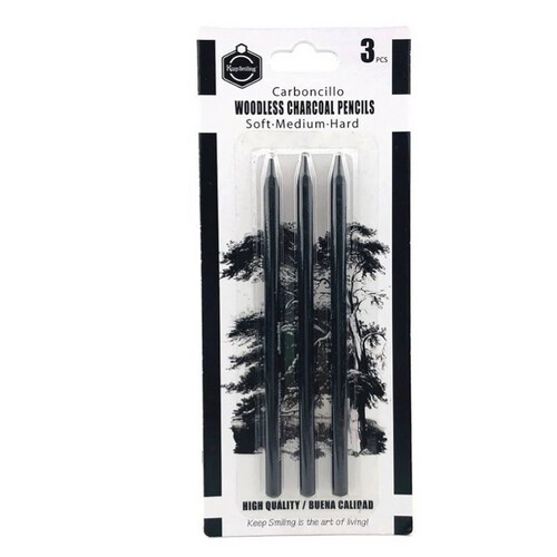 أقلام فحم ٣ درجات