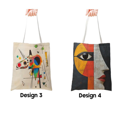 حقيبة توت فنية تصميمات مختلفه 34*40