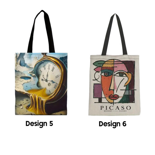 حقيبة توت فنية تصميمات مختلفه 34*40