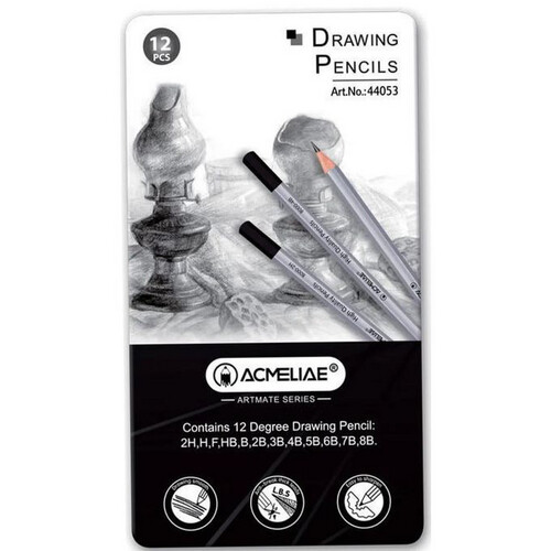 طقم اقلام رصاص ١٢ درجة