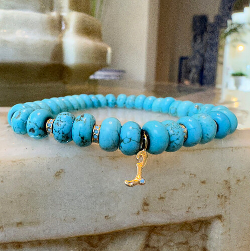 Turquoise  Arabic Love Bracelet