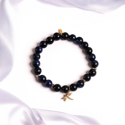 Dragonfly Tiger Eye Bracelet