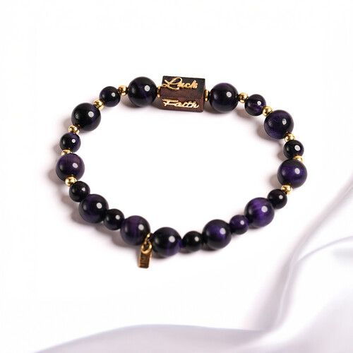 Purple Tiger Eye Bracelet