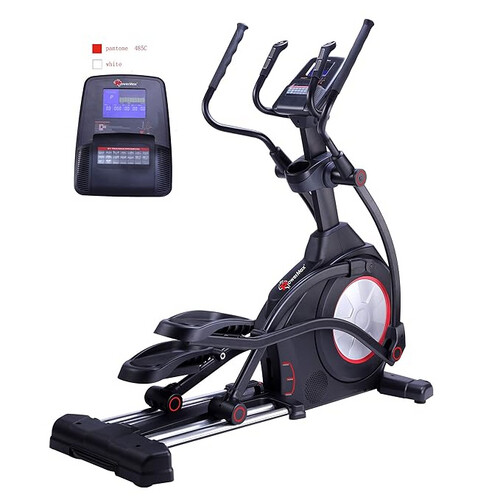PowerMax Fitness EC-1600 Commercial Elliptical Cross Trainer with Slline مصمم لصالة الألعاب الرياضية