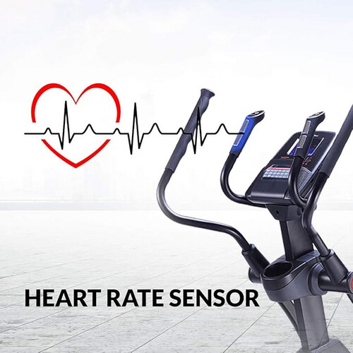PowerMax Fitness EC-1600 Commercial Elliptical Cross Trainer with Slline مصمم لصالة الألعاب الرياضية