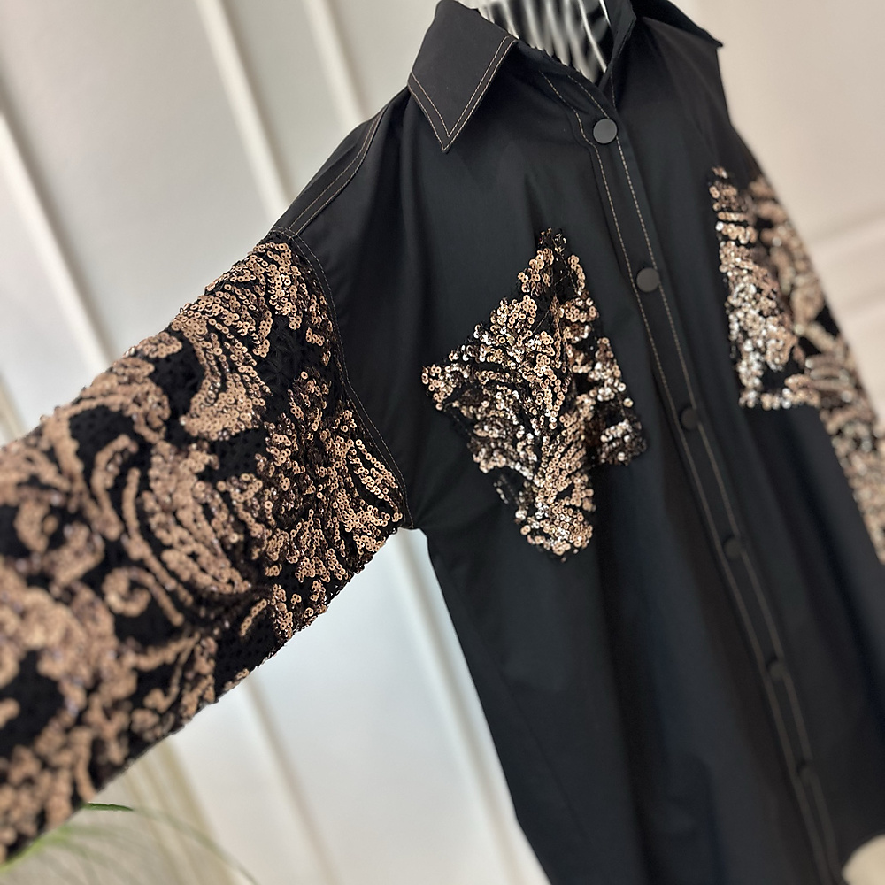 قطن جينز + جيبير ترتر 🖤