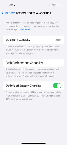 ايفون 14 برو 1 تيرابايت بنفسجي – مستعمل كالجديد بطارية 85%