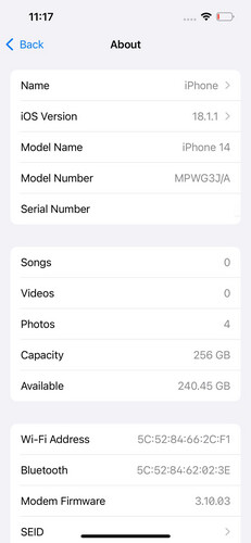 ايفون 14 256 جيجابايت أحمر – مستعمل كالجديد بطارية 80%