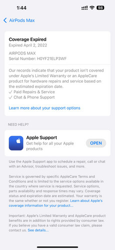 Apple AirPods Max with Active Noise Cancellation – Pink