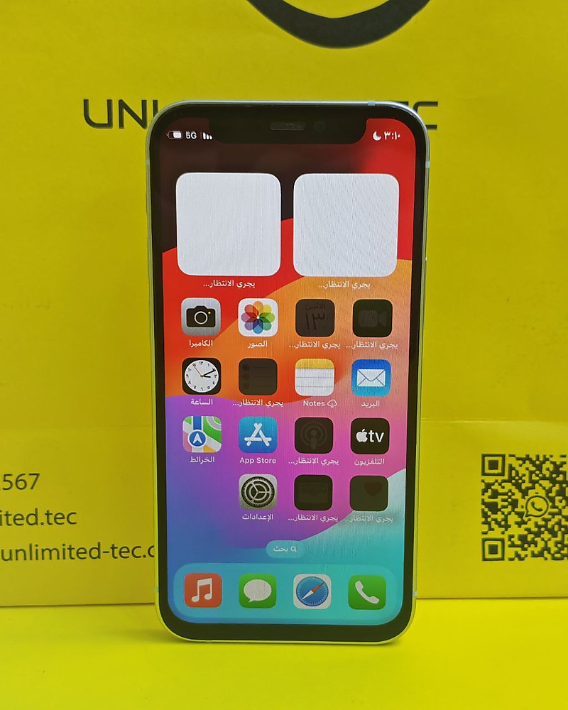 ايفون 12 ميني – 128 جيجا – أخضر بطارية 76% مستعمل نظيف