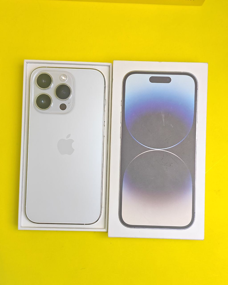 ايفون 14 برو – 256 جيجا – فضي بطارية 75% مستعمل كالجديد