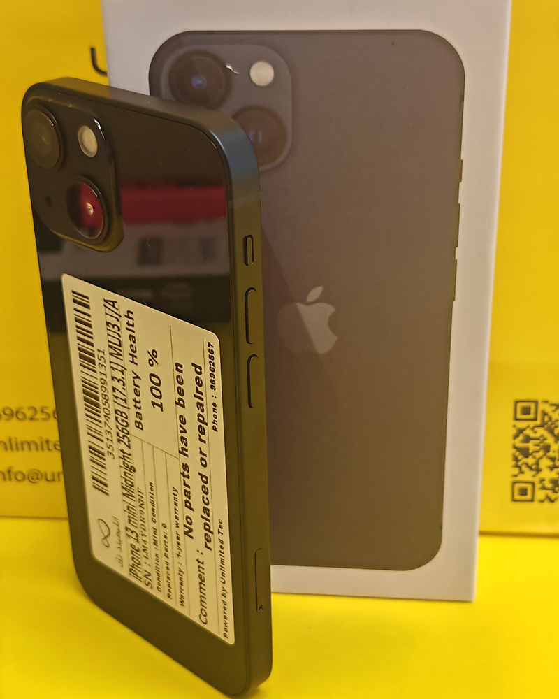 iPhone 13 mini 256GB Midnight – Battery 100% Used Like New