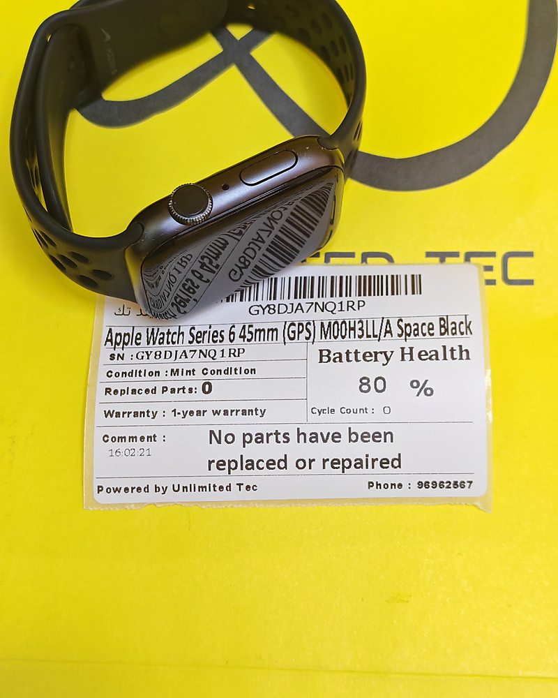 Apple Watch Series 6 44mm Space Gray Aluminum (Nike) – Used Like New
