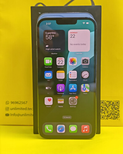 ايفون 13 برو ماكس – 1 تيرا بايت – أزرق – شاشة أصلية تبديل أبل 85%