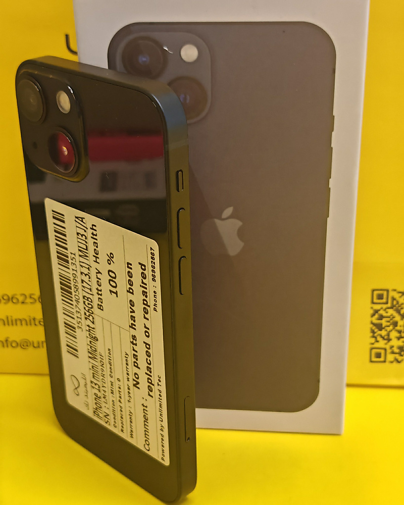 iPhone 13 mini 256GB Midnight – Battery 100% Used Like New