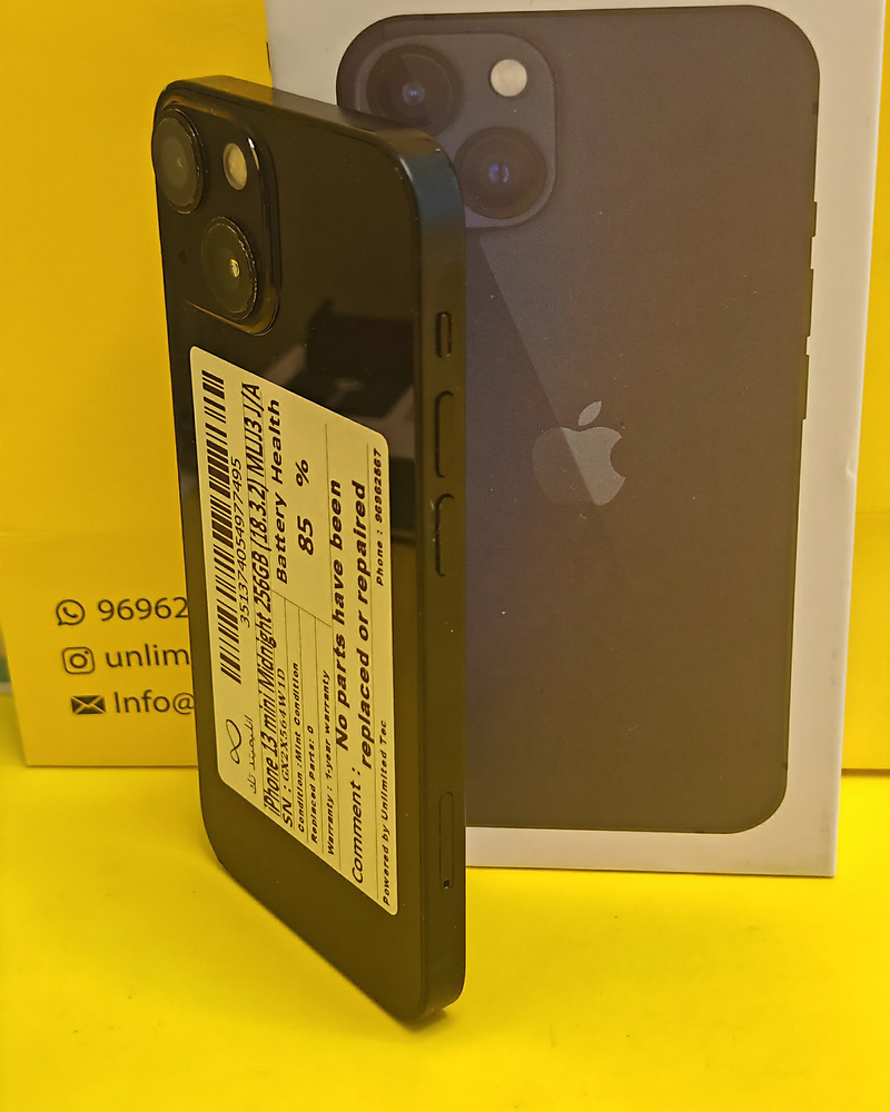 iPhone 13 mini 256GB Midnight – Battery 85% Used Like New