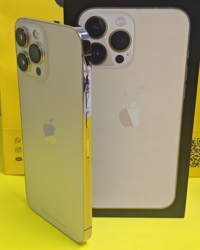 ايفون 13 برو ماكس – 256 جيجا – ذهبي بطارية 67% مستعمل كالجديد