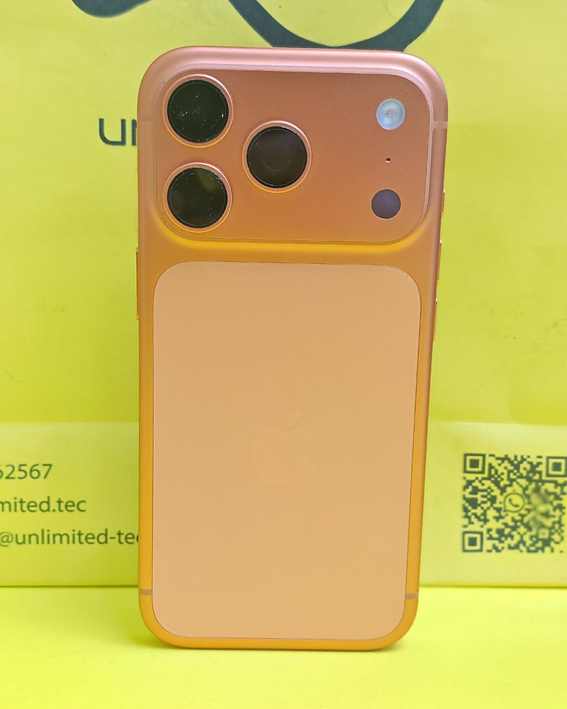 ايفون 17 برو – 512 جيجا – برتقالي بطارية 100% مستعمل كالجديد