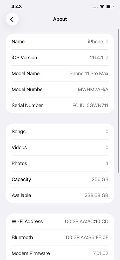 ايفون 11 برو ماكس 256GB أخضر بطارية 100% مستعمل نظيف