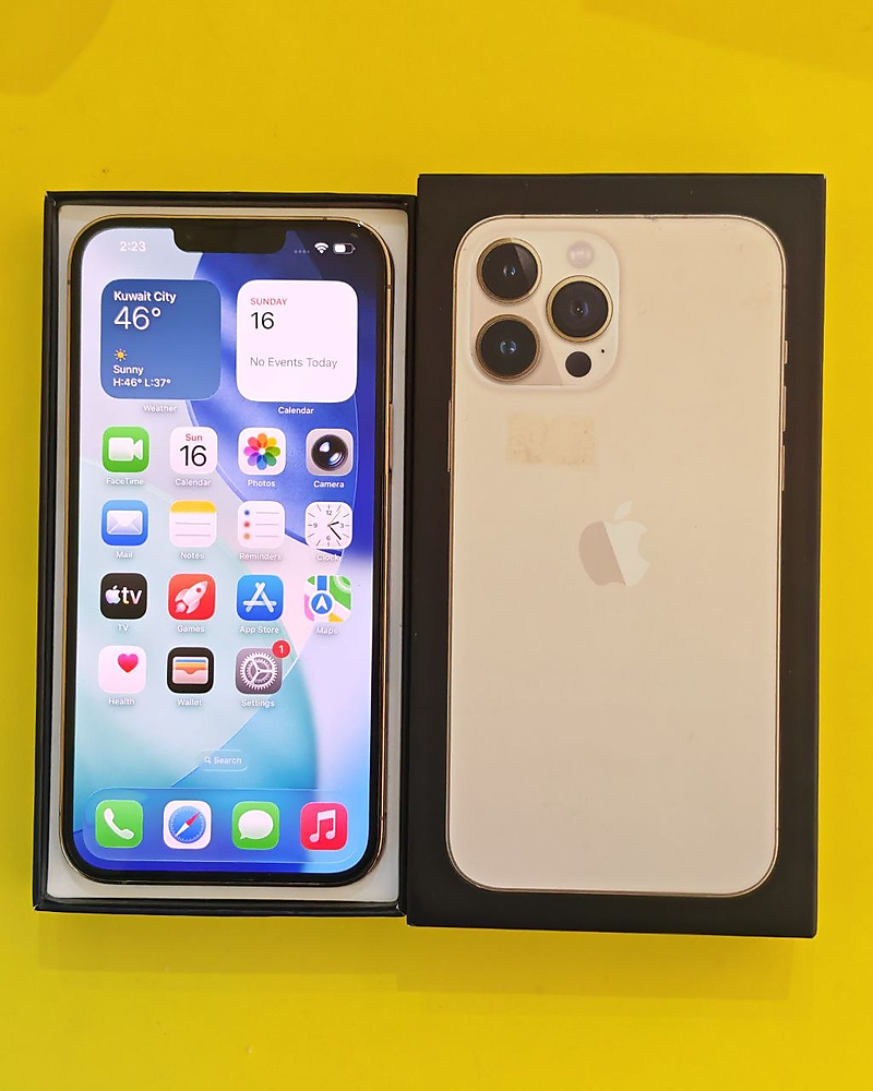 iPhone 13 Pro Max 256GB Gold – Battery 84% Used Clean