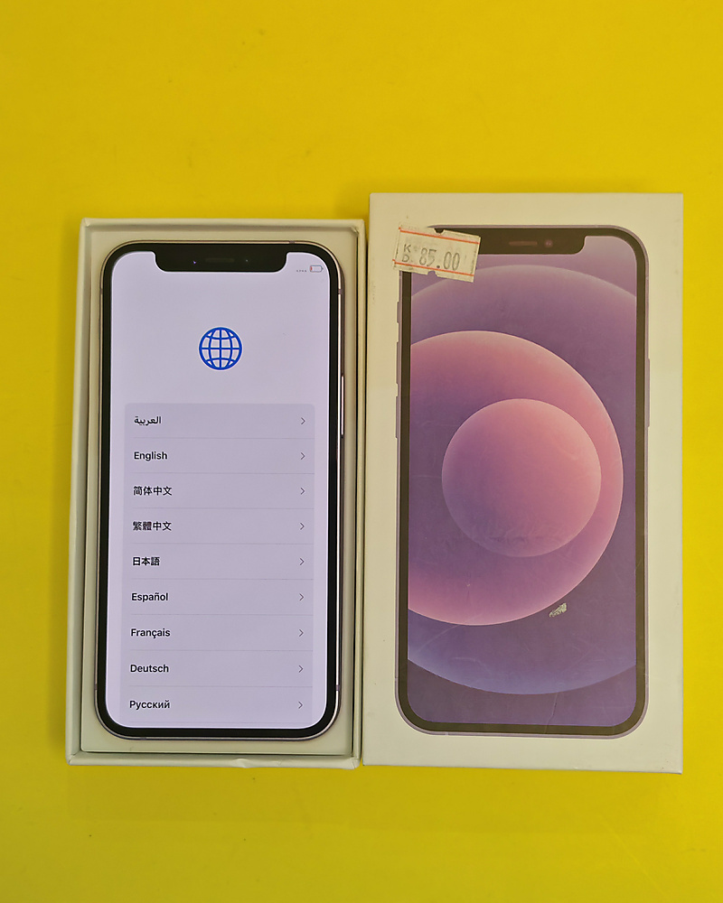 iPhone 12 mini 256GB Purple – Battery 76% Used Like New