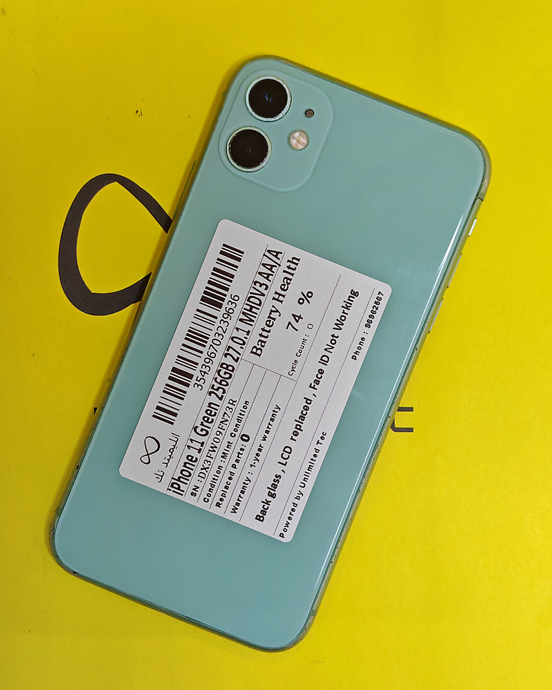 iPhone 11 256GB Green – Battery 74% Used Clean