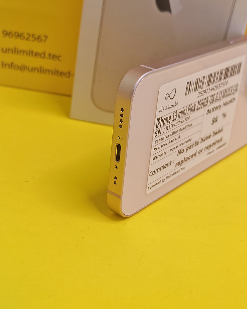iPhone 13 mini 256GB Pink – Battery 84% Used Like New