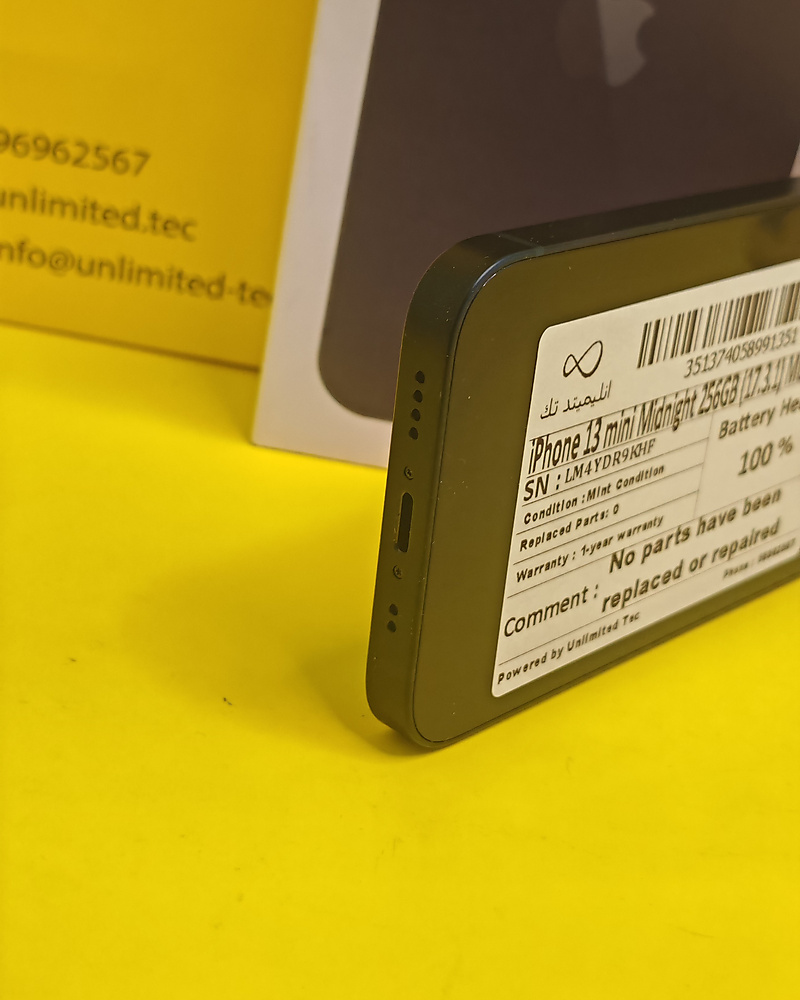 iPhone 13 mini 256GB Midnight – Battery 100% Used Like New