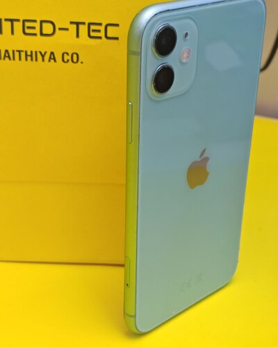 ايفون 11 – 128 جيجا – أخضر – نسبة البطارية 87% – مستعمل نظيف