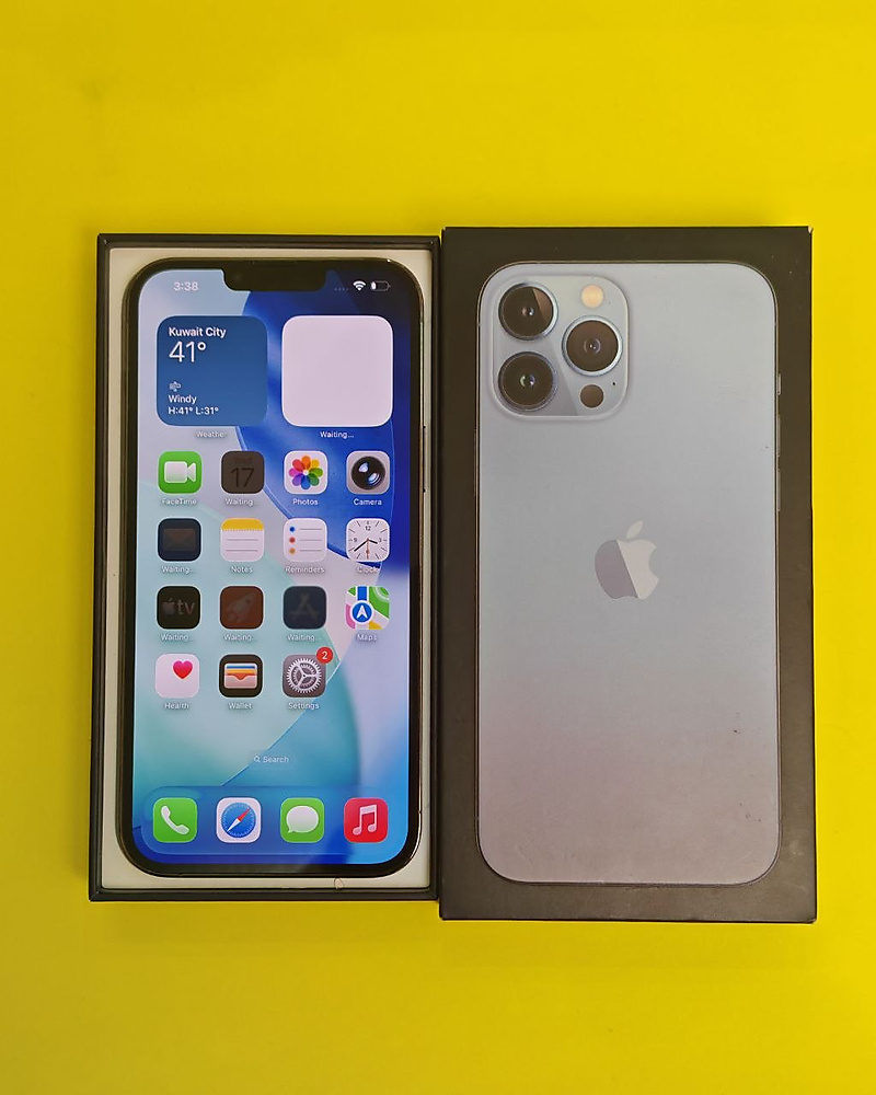 iPhone 13 Pro Max 256GB Blue – Battery 100% Used Clean