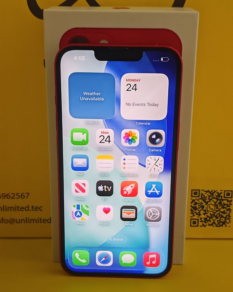 iPhone 13 256GB Red – Battery 70% Used Like New