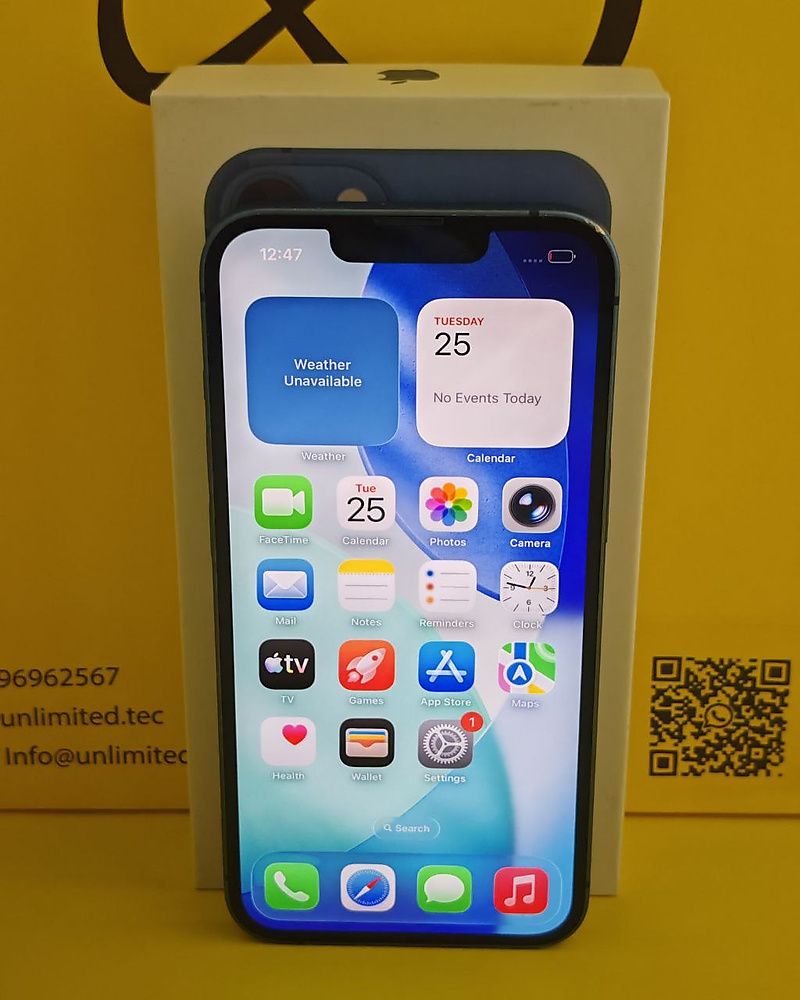 iPhone 13 256GB Blue – Battery 80% Used Like New