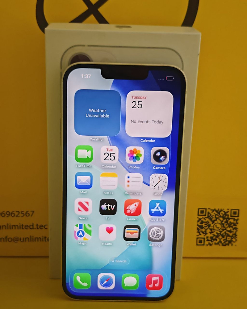 iPhone 13 256GB Starlight – Battery 76% Used Like New