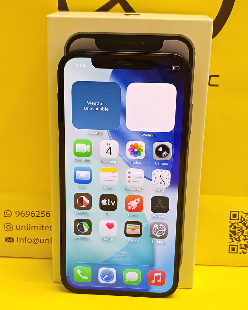 iPhone 12 128GB Black – Battery 100% Used Like New