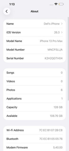ايفون 13 برو ماكس – 128 جيجا – أخضر بطارية 88% مستعمل نظيف