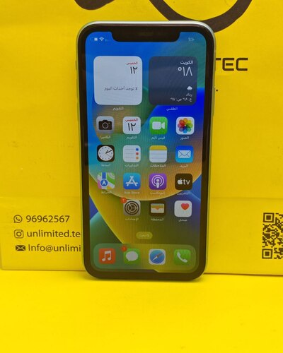 ايفون 11 – 128 جيجا – أخضر – نسبة البطارية 87% – مستعمل نظيف