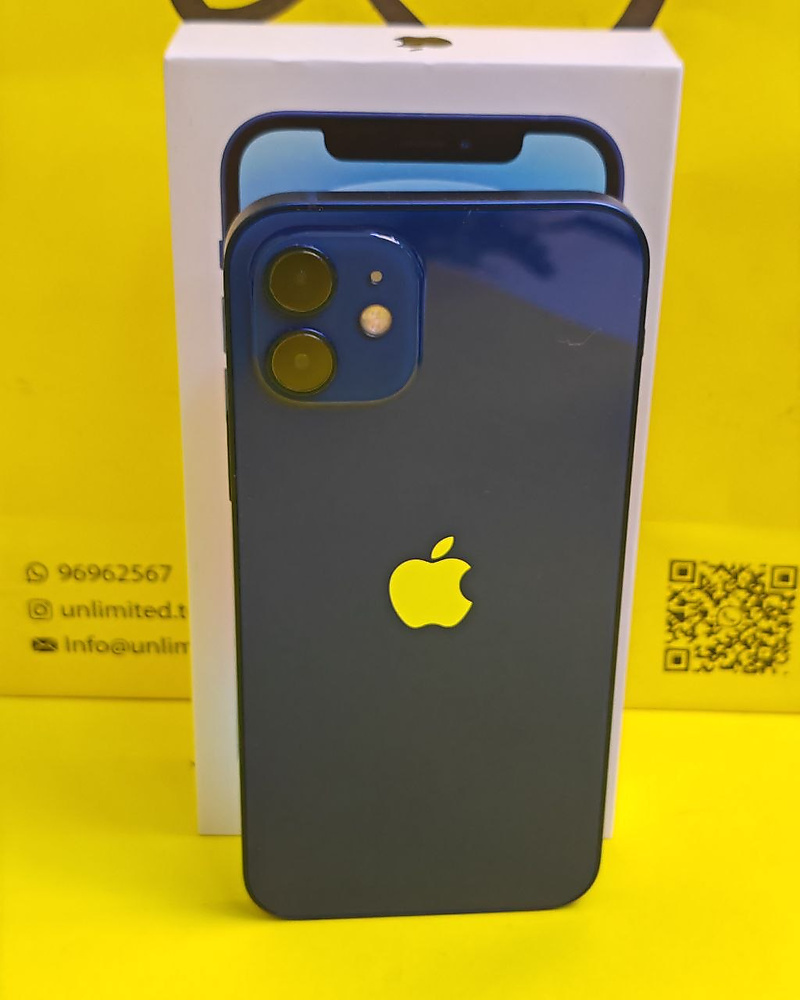 ايفون 12 – 128 جيجا – أزرق بطارية 78% مستعمل كالجديد