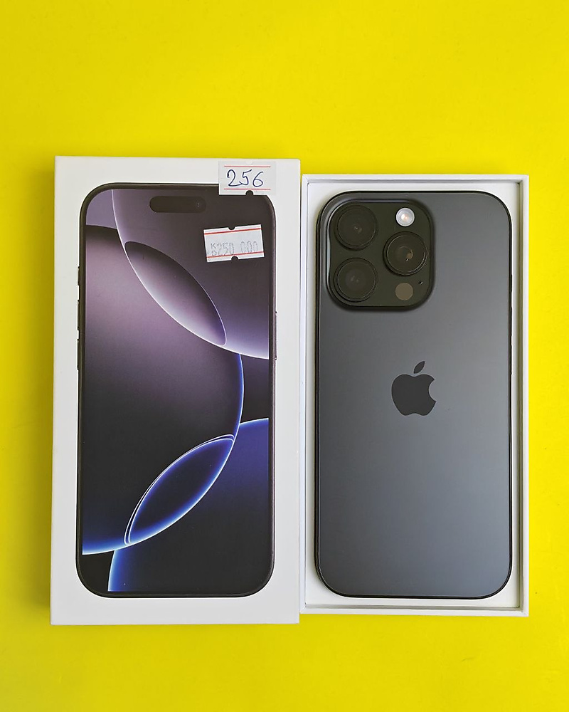 ايفون 16 برو – 256 جيجا – أسود بطارية 94% مستعمل كالجديد