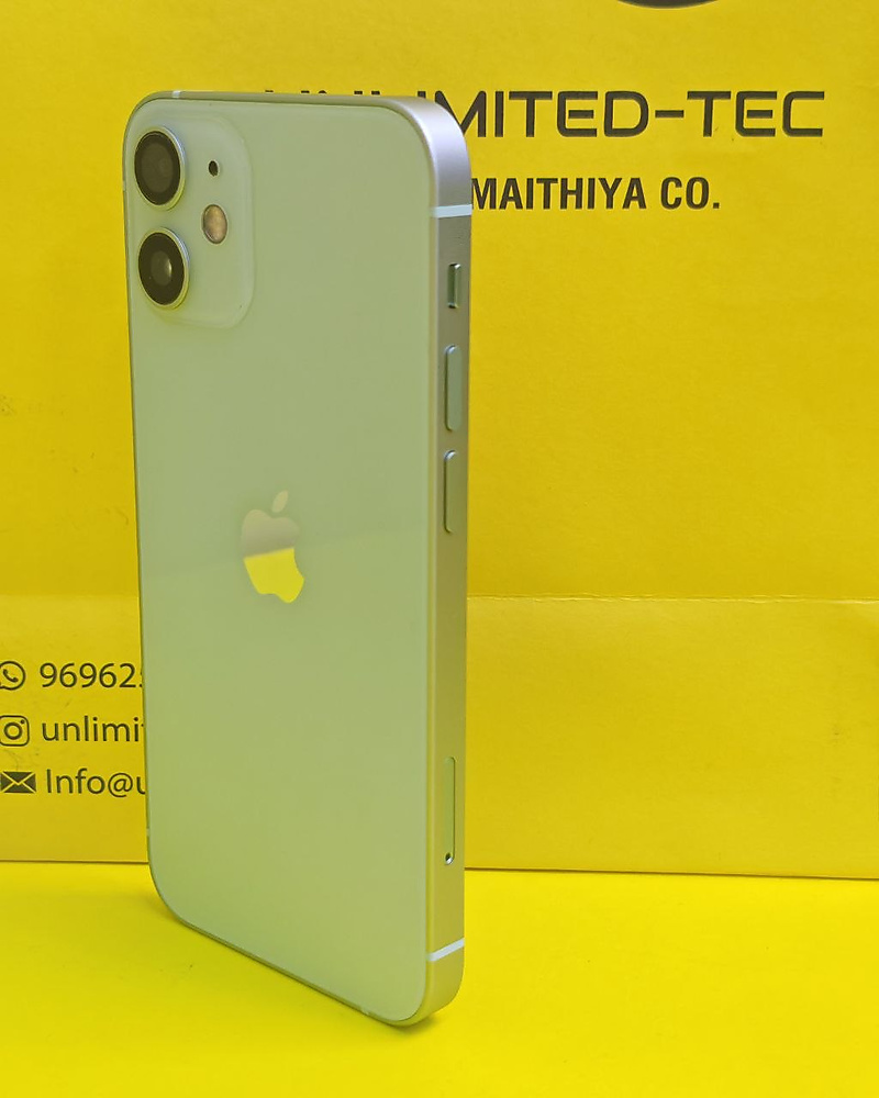 ايفون 12 ميني – 128 جيجا – أخضر بطارية 76% مستعمل نظيف