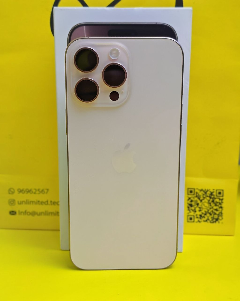 ايفون 16 برو ماكس – 1 تيرا – تيتانيوم صحراوي بطارية 92% مستعمل كالجديد