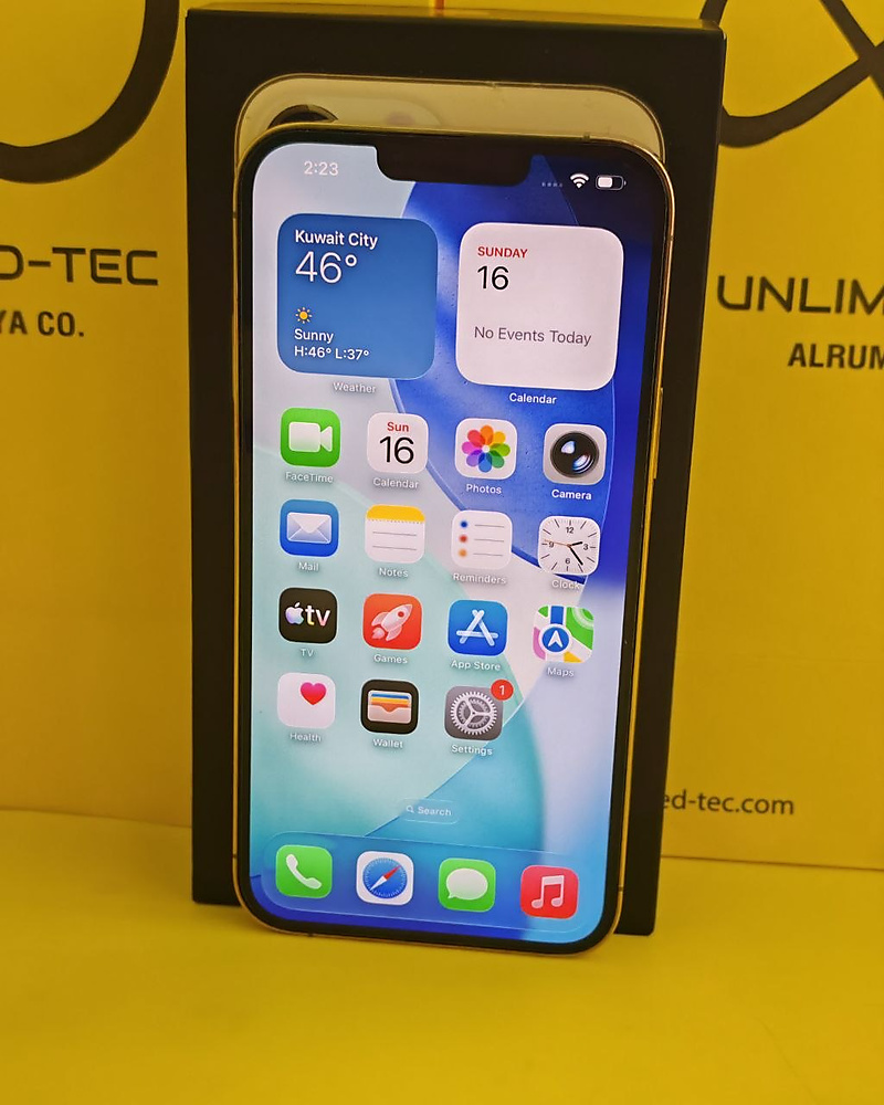 iPhone 13 Pro Max 256GB Gold – Battery 84% Used Clean