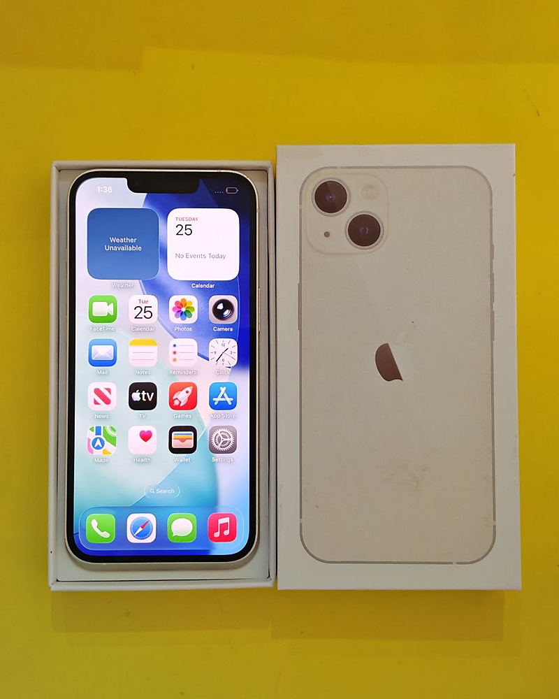 iPhone 13 256GB Starlight – Battery 76% Used Like New